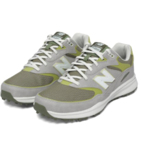 RARE Authenticated Malbon x New Balance Heritage Spiked Golf Shoes, 12 M, Iguana